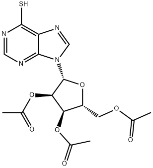 6-thioinosine 2',3',5'-triacetate  Struktur