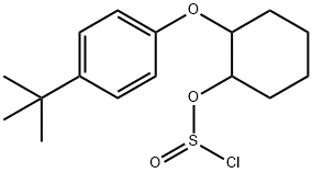 2-(p-tert-butylphenoxy)cyclohexyl chlorosulphite 结构式