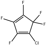 1-Chloro-2,3,4,5,5-pentafluoro-1,3-cyclopentadiene Struktur