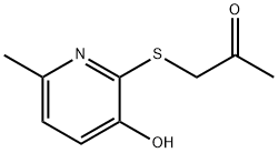 1-[(3-Hydroxy-6-methyl-2-pyridinyl)thio]-2-propanone Structure
