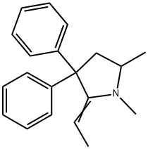 2-ETHYLIDENE-1,5-DIMETHYL-3,3-DIPHENYLPYRROLIDINE PERCHLORATE SALT Struktur