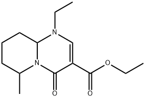 1-Ethyl-6-methyl-4-oxo-1,6,7,8,9,9a-hexahydro-4H-pyrido[1,2-a]pyrimidine-3-carboxylic acid ethyl ester Structure