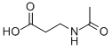 N-アセチル-β-アラニン 化学構造式