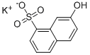 7-ヒドロキシ-1-ナフタレンスルホン酸カリウム 化学構造式