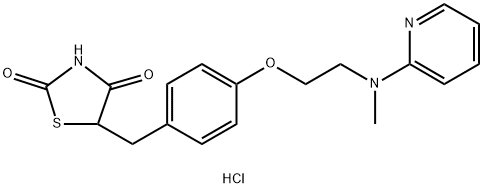 盐酸罗格列酮, 302543-62-0, 结构式