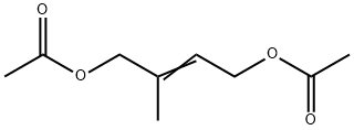 2-メチル-2-ブテン-1,4-ジオールジアセタート 化学構造式