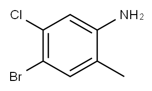 4-ブロモ-5-クロロ-2-メチルアニリン 化学構造式