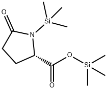 (2S)-1-(Trimethylsilyl)-5-oxopyrrolidine-2-carboxylic acid trimethylsilyl ester 结构式