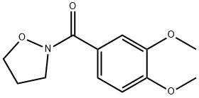 2-(3,4-Dimethoxybenzoyl)isoxazolidine 结构式