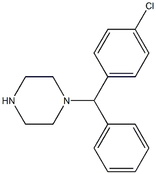 1-(4-氯二苯甲基)哌嗪, 303-26-4, 结构式