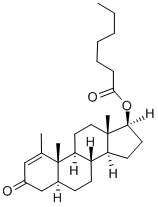 美替诺龙庚酸酯, 303-42-4, 结构式