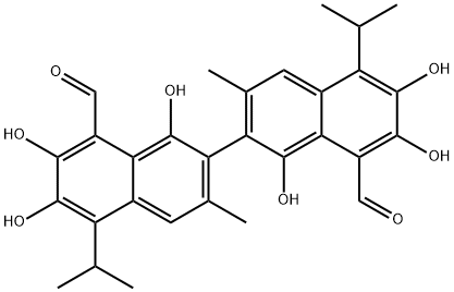 棉籽酚, 303-45-7, 结构式