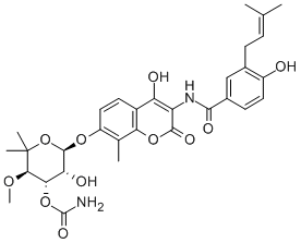 新生霉素, 303-81-1, 结构式