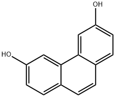 Phenanthrene-3,6-diol 结构式