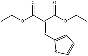 2-(2-噻吩亚甲基)丙二酸二乙酯 结构式