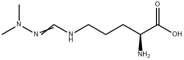N5 - [(二甲基氨基)亚氨基甲基] -L-鸟氨酸 结构式