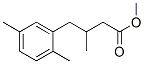 3-Methyl-4-(2,5-dimethylphenyl)butyric acid methyl ester 结构式
