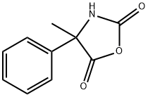 4-甲基-4-苯基噁唑烷-2,5-二酮, 30364-27-3, 结构式