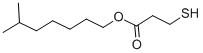 3-メルカプトプロパン酸6-メチルヘプチル 化学構造式