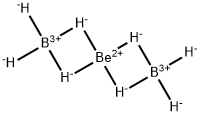 beryllium borohydride Struktur