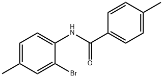 N-(2-溴-4-甲基苯基)-4-甲基苯甲酰胺, 303793-19-3, 结构式