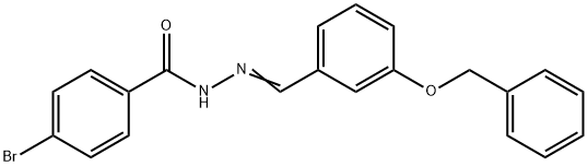 N'-[3-(benzyloxy)benzylidene]-4-bromobenzohydrazide Structure