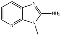 3-メチル-3H-イミダゾ[4,5-b]ピリジン-2-アミン 化学構造式