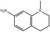 1-メチル-1,2,3,4-テトラヒドロキノリン-7-アミン 化学構造式