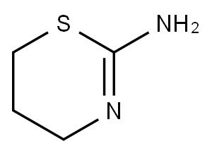 5,6-二氢-4H-1,3-噻嗪-2-胺, 30480-64-9, 结构式