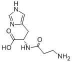 β-アラニル-L-ヒスチジン 化学構造式