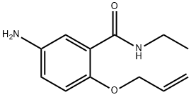 2-(アリルオキシ)-5-アミノ-N-エチルベンズアミド 化学構造式