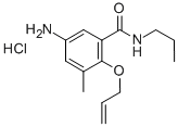 Benzamide, 5-amino-3-methyl-2-(2-propenyloxy)-N-propyl-, monohydrochlo ride (9CI) Struktur