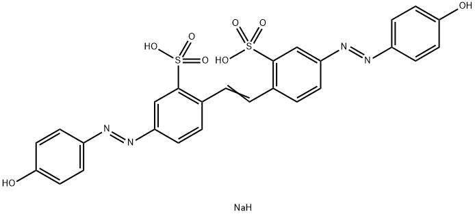 Natrium-4,4'-bis(p-hydroxyphenylazo)-2,2'-vinylendibenzolsulfonat