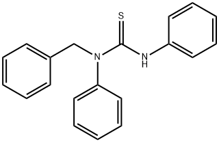 N,N'-Diphenyl-N-benzylthiourea 结构式