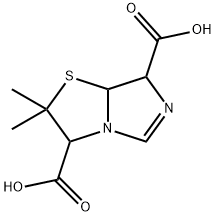 2,3,7,7a-Tetrahydro-2,2-dimethylimidazo[5,1-b]thiazole-3,7-dicarboxylic acid 结构式