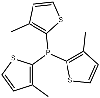 トリス(3-メチル-2-チエニル)ホスフィン 化学構造式