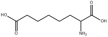 (2R)-2-氨基辛二酸 结构式