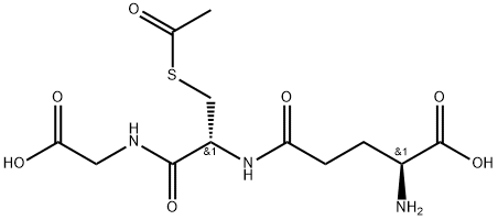 S-乙酰-L-谷胱甘肽 结构式