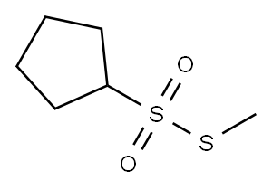 Cyclopentanesulfonothioic acid, S-methyl ester (9CI) 结构式