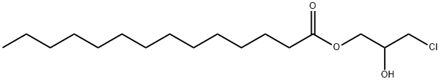 RAC 1-ミリストイル-3-クロロプロパンジオール 化学構造式