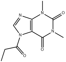 Theophylline,  7-propionyl-  (7CI,8CI) Structure