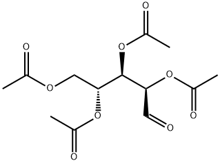 Ribose tetracetate Struktur
