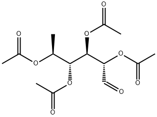6-デオキシ-L-ガラクトース2,3,4,5-テトラアセタート 化学構造式