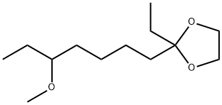 2-Ethyl-2-(5-methoxyheptyl)-1,3-dioxolane 结构式