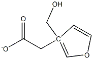 3-呋喃甲基乙酸酯 结构式