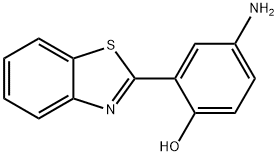 2-(5-アミノ-2-ヒドロキシフェニル)ベンゾチアゾール 化学構造式