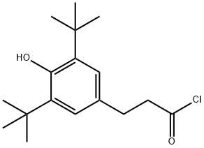 3,5-DI-TERT-BUTYL-4-HYDROXYBENZENEPROPANOYL CHLORIDE Struktur