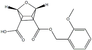 (1R,4S)-6-[(2-methoxyphenyl)methoxycarbonyl]-7-oxabicyclo[2.2.1]heptan e-5-carboxylic acid 结构式