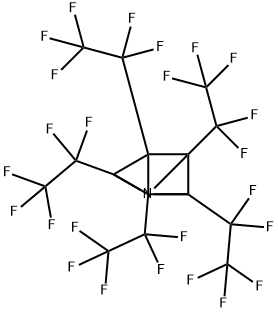 2,3,4,5,6-Pentakis(pentafluoroethyl)-1-azatetracyclo[2.2.0.02,6.03,5]hexane Structure