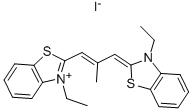 3,3'-ジエチル-9-メチルチアカルボシアニン·ヨージド 化学構造式